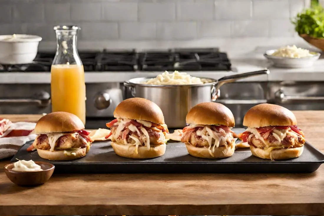 Chicken Bacon Ranch Sliders