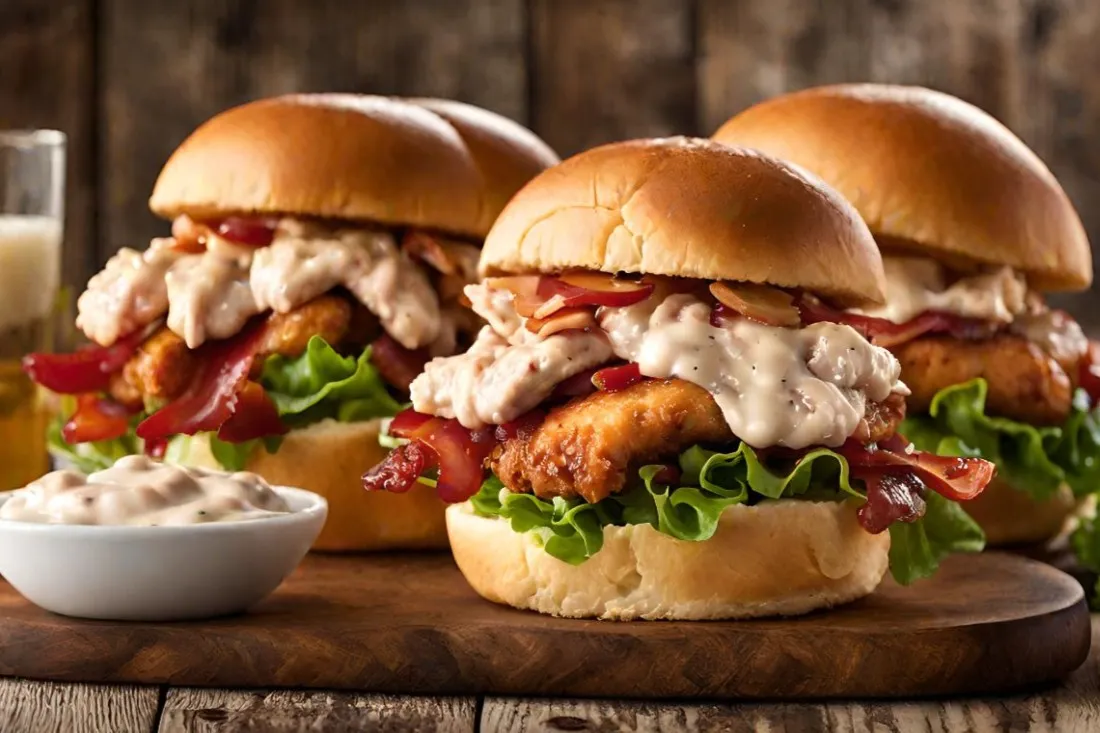 Chicken Bacon Ranch Sliders