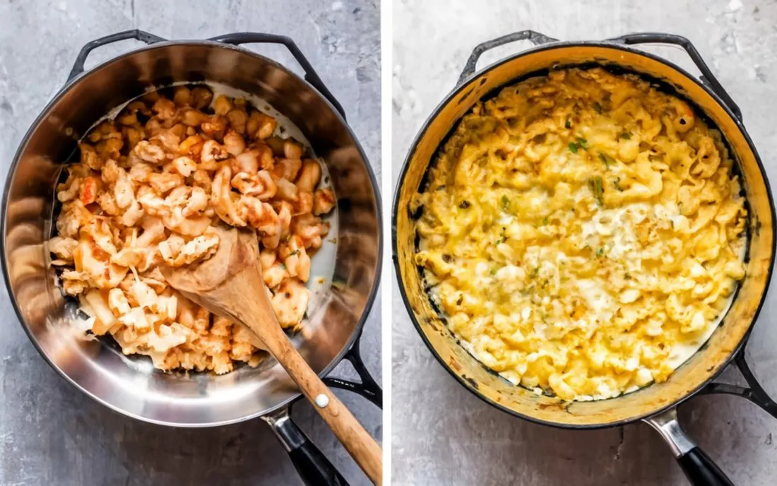 Step-by-Step Cooking Guide of Crab Mac and Cheese